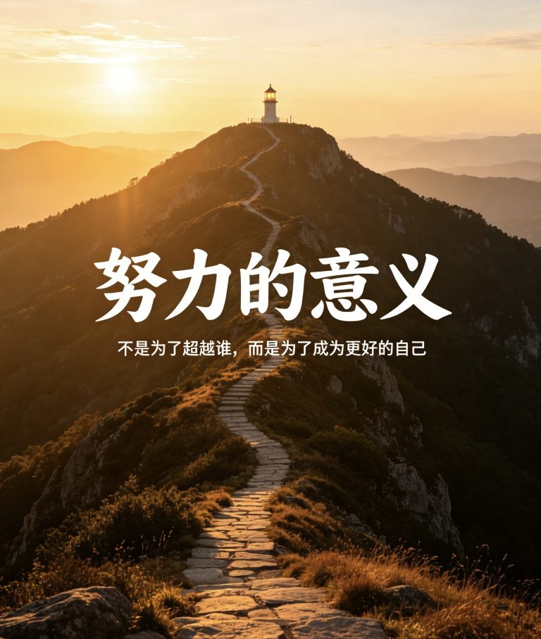 努力不是为了感动谁